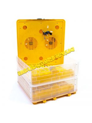 Инкубатор автоматический "Говорун-112 N2" (12 В, двухъярусный,  для любых типов яиц, с овоскопом и увлажнителем)
