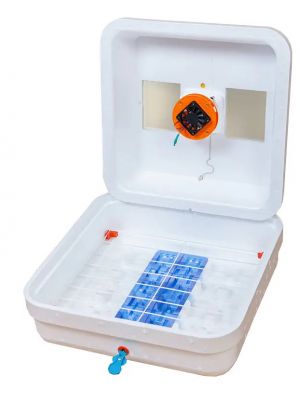 Механический инкубатор «Рябушка Smart TURBO» на 70 яиц керамический нагреватель цифровой терморегулятор вентилятор 220/12 с резервным питанием