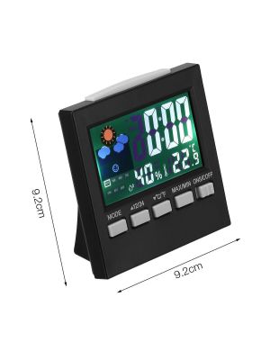 Цифровий термометр, гігрометр 2159T з підсвічуванням, годинником, будильником і календарем